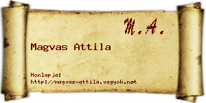 Magvas Attila névjegykártya