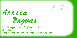 attila magvas business card